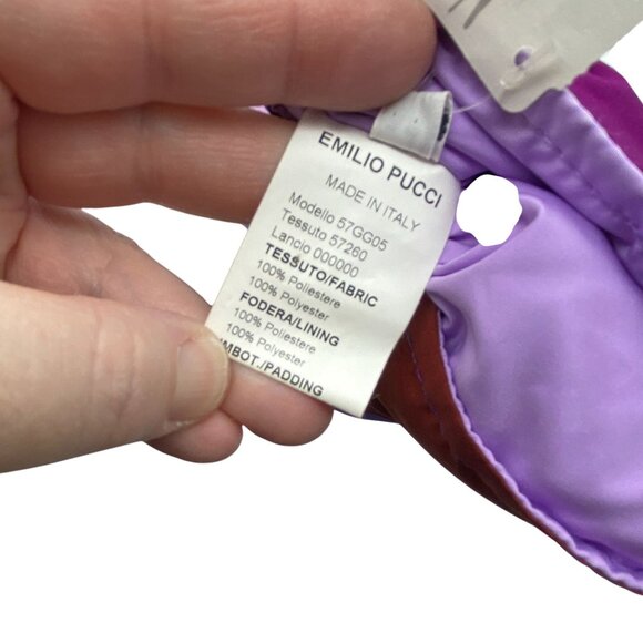 Emilio Pucci Purple Patterned Mittens - Picture 6 of 8